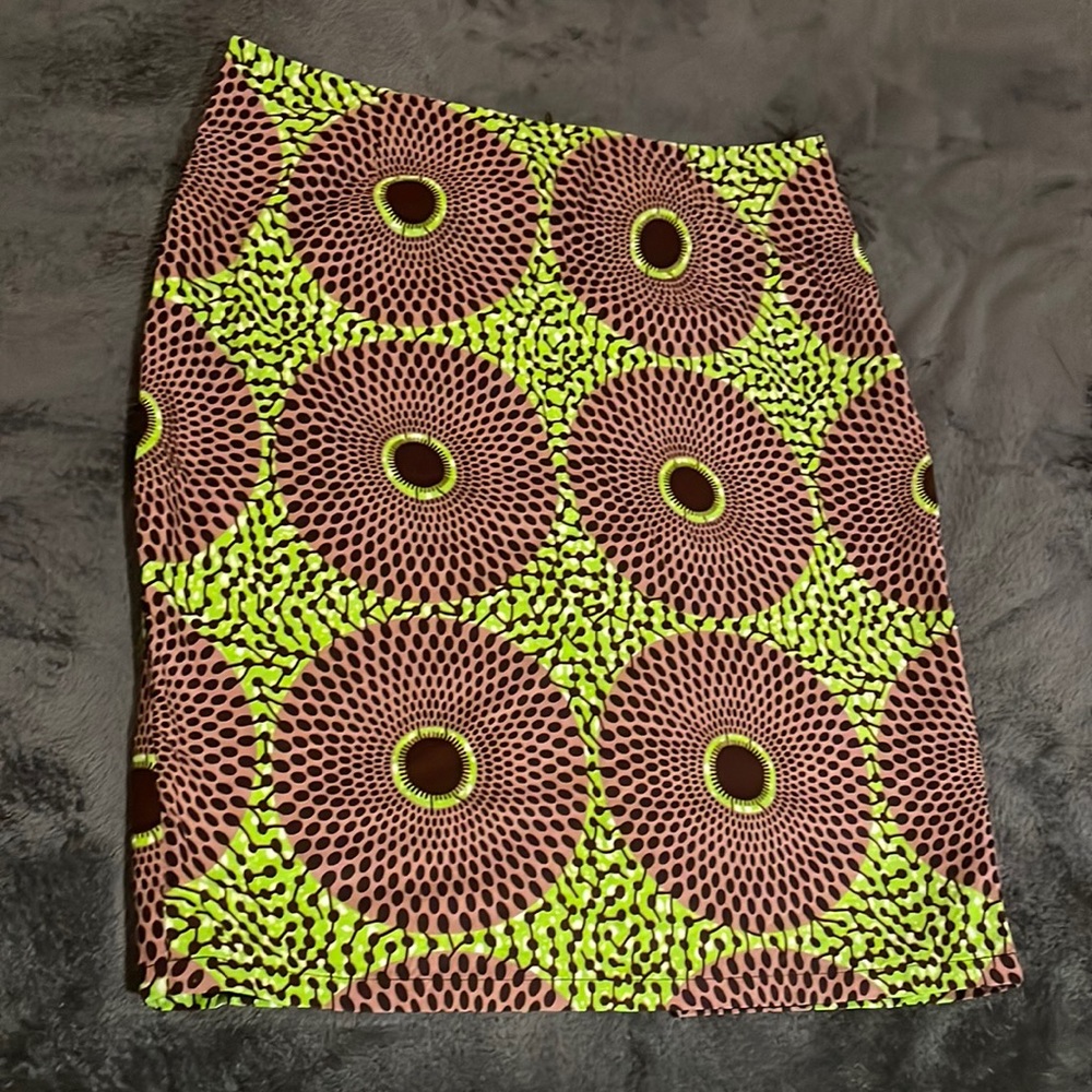 Heritage print skirt